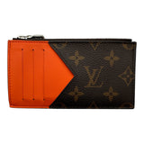ルイ・ヴィトン LOUIS VUITTON コイン・カードホルダー M82909 ブラウン/オレンジ モノグラムマカサー/レザー レディース コインケース