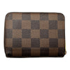 ルイ・ヴィトン LOUIS VUITTON ジッピー コインパース N63070 ブラウン ダミエ/レザー レディース コインケース
