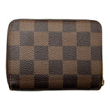 ルイ・ヴィトン LOUIS VUITTON ジッピー コインパース N63070 ブラウン ダミエ/レザー レディース コインケース