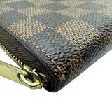ルイ・ヴィトン LOUIS VUITTON ジッピー コインパース N63070 ブラウン ダミエ/レザー レディース コインケース