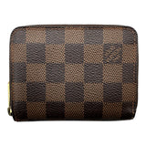 ルイ・ヴィトン LOUIS VUITTON ジッピー コインパース N63070 ブラウン ダミエ/レザー レディース コインケース