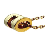 エルメス HERMES ポップH ミニネックレス アイボリー/ゴールド メタル エナメル ペンダント アクセサリー レディース