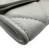 シャネル CHANEL CHANEL19 フラップコインパース AP1787 31番台 グレー ゴールド/シルバー金具 シャイニーラムスキン レディース ショルダーバッグ