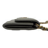 シャネル CHANEL CHANEL19 フラップコインパース AP1787 31番台 グレー ゴールド/シルバー金具 シャイニーラムスキン レディース ショルダーバッグ