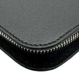 サンローラン SAINT LAURENT ロングジップウォレット 534290 ブラック レザー メンズ 長財布