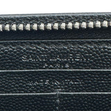 サンローラン SAINT LAURENT ロングジップウォレット 534290 ブラック レザー メンズ 長財布