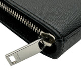 サンローラン SAINT LAURENT ロングジップウォレット 534290 ブラック レザー メンズ 長財布