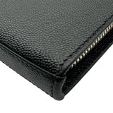 サンローラン SAINT LAURENT ロングジップウォレット 534290 ブラック レザー メンズ 長財布