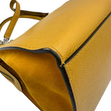 セリーヌ CELINE トラベーズ　ミディアム イエロー レザー レディース ショルダーバッグ