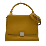 セリーヌ CELINE トラベーズ　ミディアム イエロー レザー レディース ショルダーバッグ