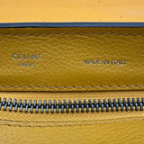 セリーヌ CELINE トラベーズ　ミディアム イエロー レザー レディース ショルダーバッグ