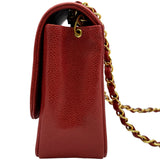 シャネル CHANEL ダイアナ25 A01165 2番台 レッド ゴールド金具 キャビアスキン レディース ショルダーバッグ