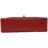 シャネル CHANEL ダイアナ25 A01165 2番台 レッド ゴールド金具 キャビアスキン レディース ショルダーバッグ