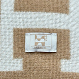 エルメス HERMES アニモーブロッククッション ベージュ/アイボリー ウール/カシミヤ レディース その他小物