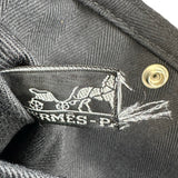 エルメス HERMES ヴァルパライソロングPM ブラック シルバー金具 トワル レディース ハンドバッグ