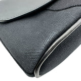 エルメス HERMES ヴァルパライソロングPM ブラック シルバー金具 トワル レディース ハンドバッグ