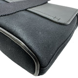エルメス HERMES ヴァルパライソロングPM ブラック シルバー金具 トワル レディース ハンドバッグ