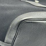 エルメス HERMES ガーデンパーティPM T刻印 ブラック シルバー金具 トワル レディース ハンドバッグ