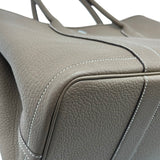 エルメス HERMES ガーデンパーティPM Y刻印 エトゥープシルバー金具 ネゴンダ レディース ハンドバッグ