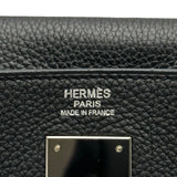 エルメス HERMES ケリー32 内縫い T刻印 ブラック シルバー金具 トゴ レディース ショルダーバッグ