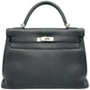 エルメス HERMES ケリー32 内縫い T刻印 ブラック シルバー金具 トゴ レディース ショルダーバッグ