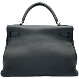 エルメス HERMES ケリー32 内縫い T刻印 ブラック シルバー金具 トゴ レディース ショルダーバッグ