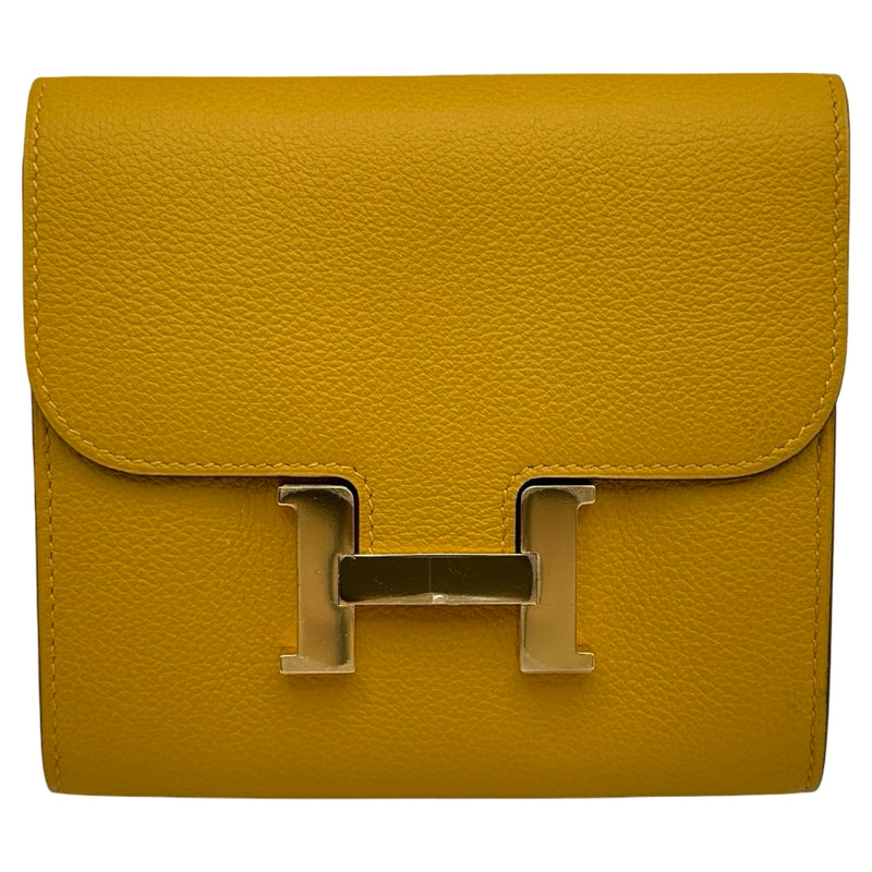 エルメス HERMES コンスタンスコンパクトウォレット C刻印 ジョーヌ