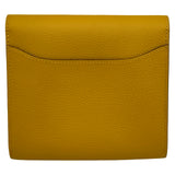 エルメス HERMES コンスタンスコンパクトウォレット C刻印 ジョーヌアンブル ゴールド金具 エバーカラー レディース 二つ折り財布