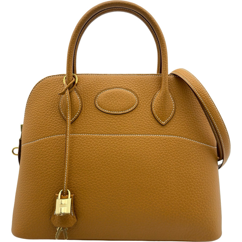 エルメス HERMES ボリード31 ▢H刻印 ナチュラル ゴールド金具