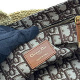 クリスチャン・ディオール Christian Dior パニエシャポー ベージュ ラフィア レディース ショルダーバッグ