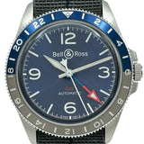 ベル＆ロス Bell & Ross BR V2-93 GMT BRV-293-BLU-ST/SF ブルー ステンレススチール 自動巻き メンズ 腕時計