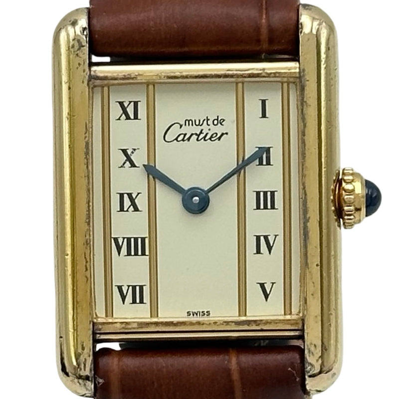 カルティエ Cartier マスト タンク SM W1003053 アイボリー ゴールド