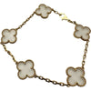 ヴァンクリーフ＆アーペル Van Cleef & Arpels ヴィンテージアルハンブラ5Pブレス ゴールド Au750 クリスタル ジュエリー