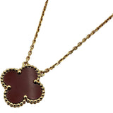 ヴァンクリーフ＆アーペル Van Cleef & Arpels ヴィンテージアルハンブラネックレス ゴールド Au750 カーネリアン ジュエリー