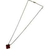 ヴァンクリーフ＆アーペル Van Cleef & Arpels ヴィンテージアルハンブラネックレス ゴールド Au750 カーネリアン ジュエリー