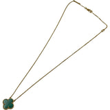 ヴァンクリーフ＆アーペル Van Cleef & Arpels ヴィンテージアルハンブラネックレス ゴールド Au750 マラカイト ジュエリー