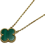 ヴァンクリーフ＆アーペル Van Cleef & Arpels ヴィンテージアルハンブラネックレス ゴールド Au750 マラカイト ジュエリー
