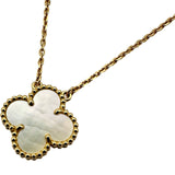ヴァンクリーフ＆アーペル Van Cleef & Arpels ヴィンテージアルハンブラネックレス ゴールド Au750 マザーオブパール ジュエリー