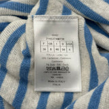 クリスチャン・ディオール Christian Dior カシミヤ混セーラーカラーニットセーター 214S27AM720 ブルー リネン/カシミヤ レディース セーター