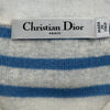 クリスチャン・ディオール Christian Dior カシミヤ混セーラーカラーニットセーター 214S27AM720 ブルー リネン/カシミヤ レディース セーター