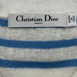 クリスチャン・ディオール Christian Dior カシミヤ混セーラーカラーニットセーター 214S27AM720 ブルー リネン/カシミヤ レディース セーター