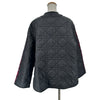 クリスチャン・ディオール Christian Dior チェック切替カナージュキルティングジャケット 351C16A1463 ボルドー ウール レディース その他トップス
