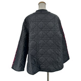 クリスチャン・ディオール Christian Dior チェック切替カナージュキルティングジャケット 351C16A1463 ボルドー ウール レディース その他トップス