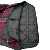 クリスチャン・ディオール Christian Dior チェック切替カナージュキルティングジャケット 351C16A1463 ボルドー ウール レディース その他トップス