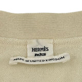 エルメス HERMES セリエボタンカシミヤカーディガン 4E2701D1 アイボリー カシミヤ レディース カーディガン