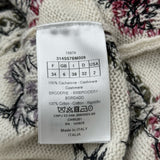 クリスチャン・ディオール Christian Dior フローラル柄ニットセーター 314S57BM009 ホワイト カシミヤ レディース セーター