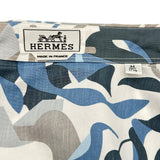 エルメス HERMES パズルヴェジタル セリエボタン 長袖シャツ ブルー コットン メンズ 長袖シャツ