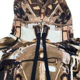 バーバリー BURBERRY ジオメトリック総柄パーカー 8024632 ブラウン コットン メンズ スウェット