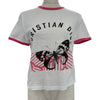 クリスチャン・ディオール Christian Dior D JUNGLE ロゴプリント半袖Ｔシャツ 223T18A4499 ホワイト コットン レディース 半袖Ｔシャツ