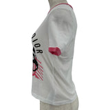 クリスチャン・ディオール Christian Dior D JUNGLE ロゴプリント半袖Ｔシャツ 223T18A4499 ホワイト コットン レディース 半袖Ｔシャツ